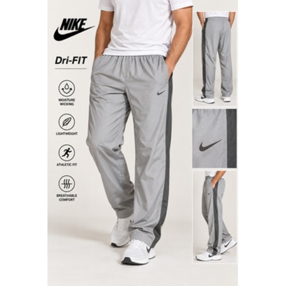 Nike Team Woven Dri-FIT Track Pants Mens M Gray Training 377786-065